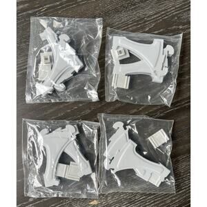 ClosetMaid ShelfTrack Wire Shelving Shoe Support Bracket Lot of 4, 8 in Total